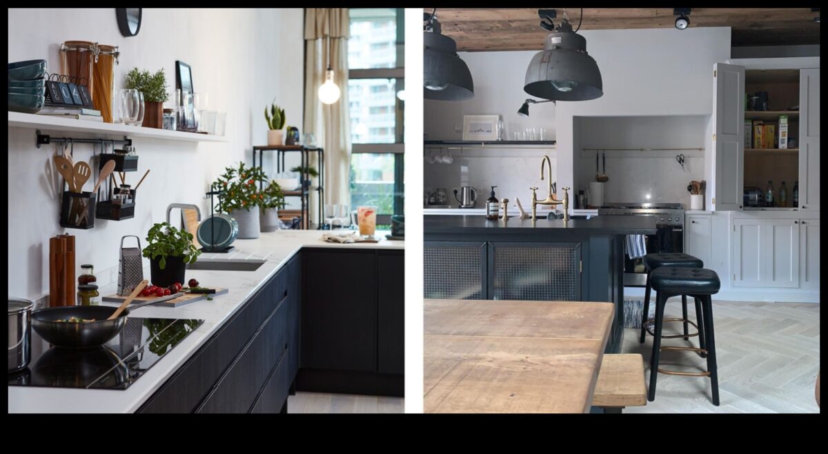 أفكار ديكور المطبخ الصناعي الأنيق