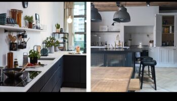 أفكار ديكور المطبخ الصناعي الأنيق