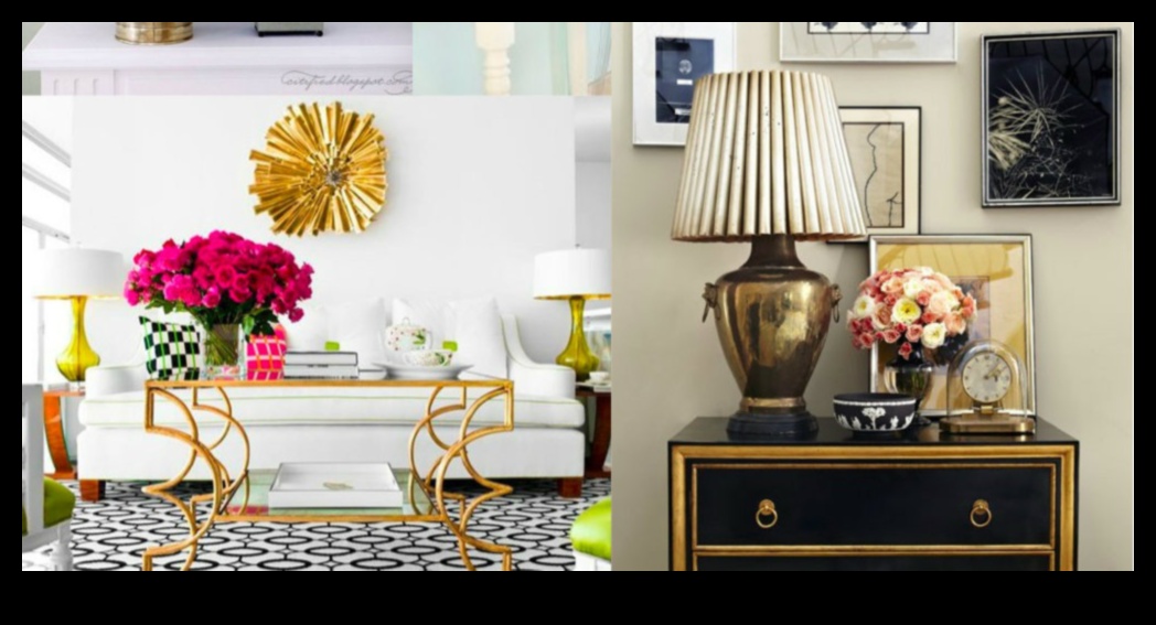طرق أنيقة لاستخدام اللمسات الذهبية في ديكور المنزل