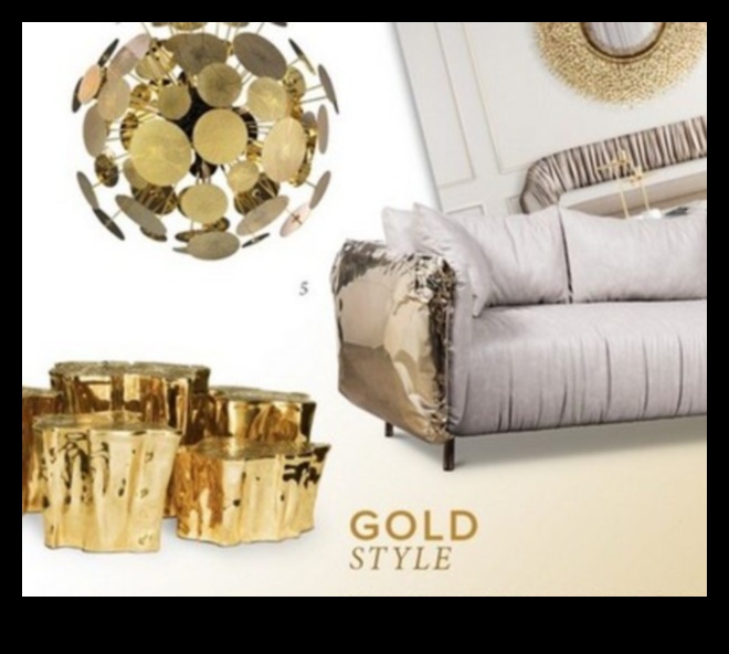 طرق أنيقة لاستخدام اللمسات الذهبية في ديكور المنزل
