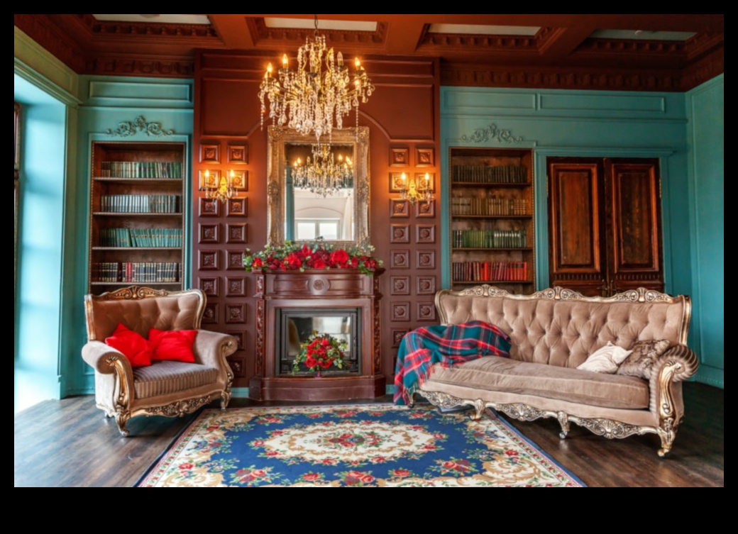 ديكور مكتب على الطراز الفيكتوري بأناقة عتيقة