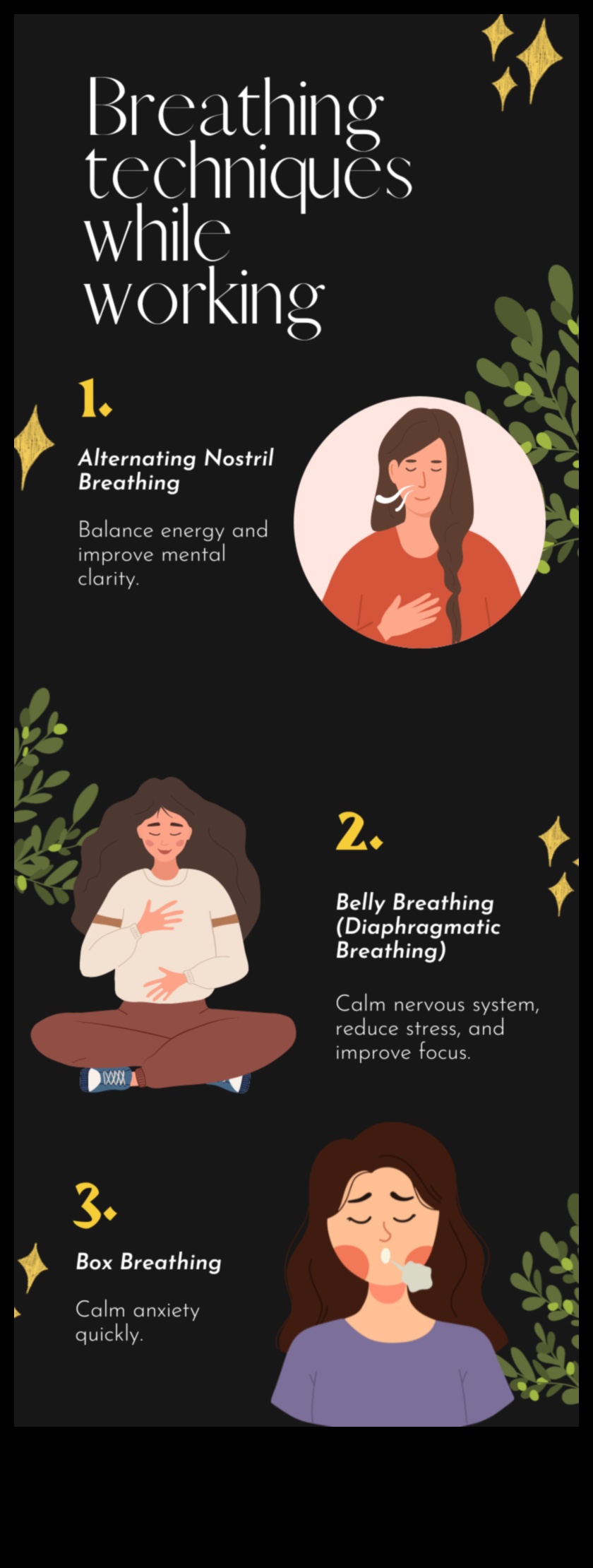 يستنشق الهدوء، والزفير التوتر: تقنيات التنفس الأساسية