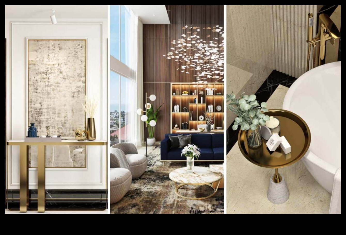 طرق أنيقة لاستخدام اللمسات الذهبية في ديكور المنزل