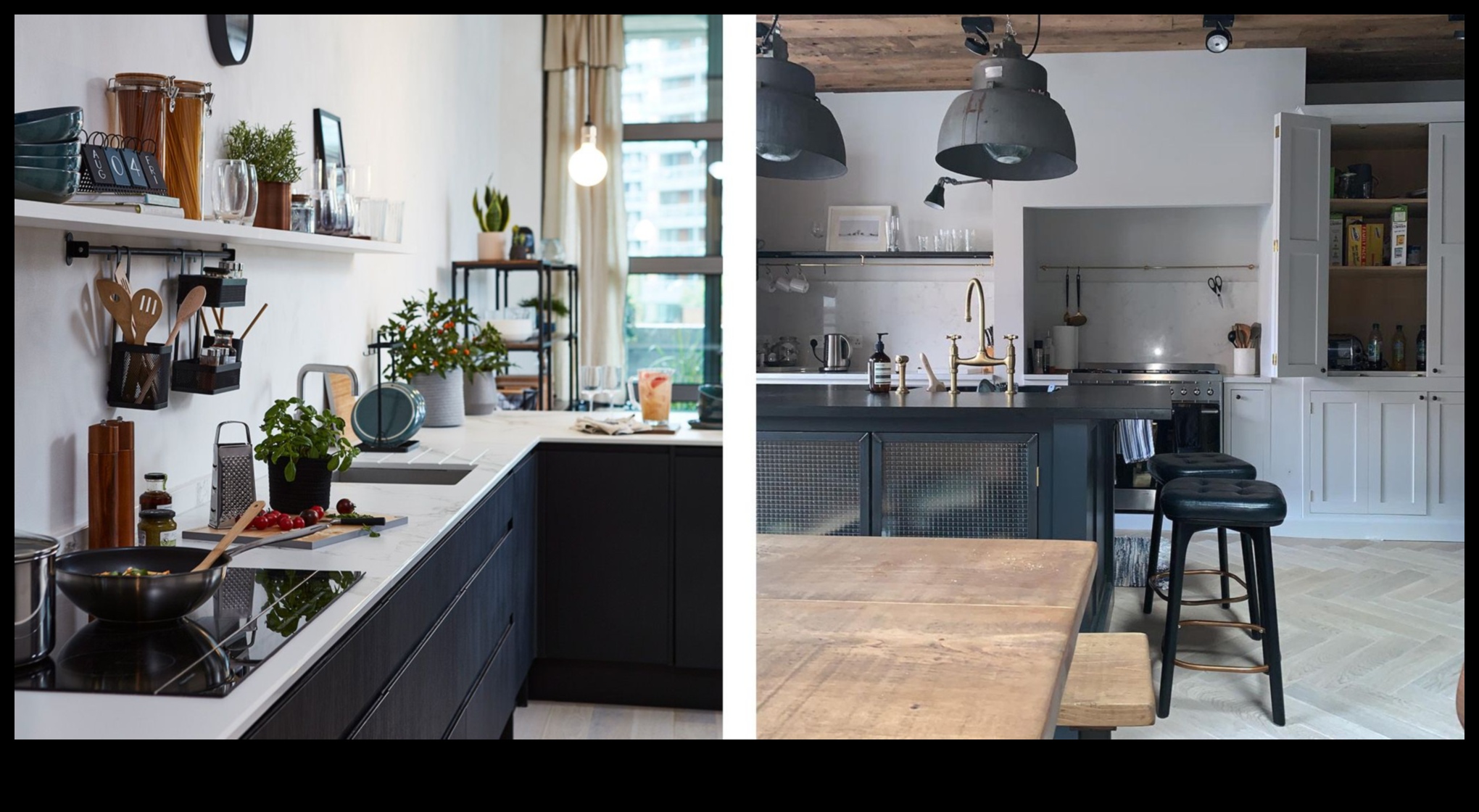 أفكار ديكور المطبخ الصناعي الأنيق